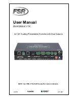 FSR DV-HDSS-41-TX User Manual preview