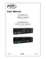 FSR DV-HSW-21A User Manual preview