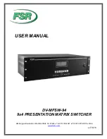 Предварительный просмотр 1 страницы FSR DV-MFSW-94 User Manual