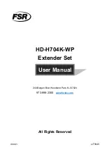 FSR HD-H704K-WP User Manual предпросмотр