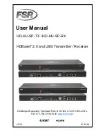 FSR HD-HU-SP-RX User Manual preview