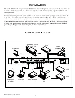 Предварительный просмотр 6 страницы FSR MAS-6100 Installation And Operating Manual