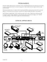 Preview for 6 page of FSR MAS-7000 Installation And Operating Manual