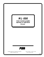 Preview for 1 page of FSR ML-500 Operation And Installation