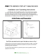 Preview for 3 page of FSR PTB Series Installation Manual