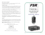 FSR TWISTER 2 Operation Manual предпросмотр