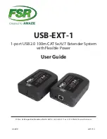 FSR USB-EXT-1 User Manual предпросмотр