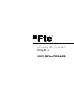 Preview for 17 page of FTE Maximal eXtreme HD compact Quick Installation Manual