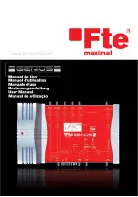 FTE Maximal GENIUS PRO 200 User Manual preview