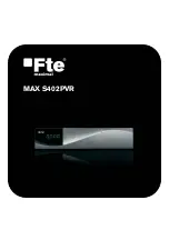 Preview for 1 page of FTE Maximal MAX S402PVR Manual