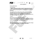 Preview for 11 page of FTE Maximal Multivision Plus Operatinginstructions And Installation Manual