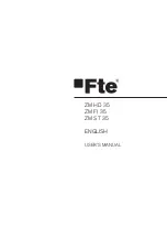 Preview for 9 page of FTE Maximal ZM FI 35 User Manual