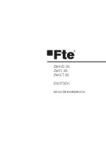 Preview for 33 page of FTE Maximal ZM FI 35 User Manual