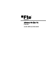 Предварительный просмотр 13 страницы FTE eXtreme HD flex T2 User Manual