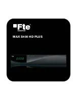 Предварительный просмотр 1 страницы FTE MAX S400 HD PLUS Quick Installation Manual