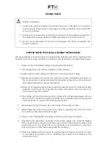 Preview for 6 page of FTK LUFT Quick Start Manual