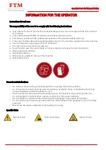 Preview for 3 page of FTM Technologies TINNING ROBOT TP90 User Manual