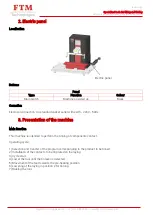 Preview for 5 page of FTM Technologies TINNING ROBOT TP90 User Manual