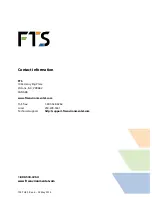 Предварительный просмотр 2 страницы FTS THS-3 Installation And Quick Setup Manual