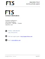 Предварительный просмотр 12 страницы FTS WILDFIRE-PTZ-IP Installation Manual