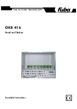 Fuba OKB 416 Assembly Instructions Manual предпросмотр