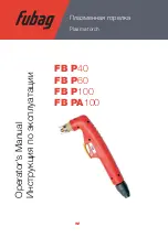 Fubag FB P100 Operator'S Manual предпросмотр