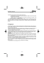 Preview for 4 page of Fubag Optima 11 Operator'S Manual