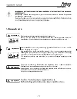 Предварительный просмотр 2 страницы Fubag PG 950 T Operator'S Manual