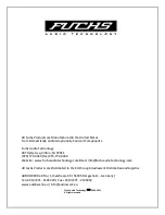 Preview for 15 page of Fuchs Audio Technology Blackjack 21-II Operation Manual