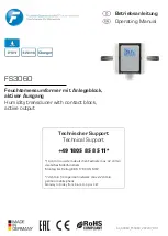 Предварительный просмотр 1 страницы FuehlerSysteme FS3060 Operating Manual