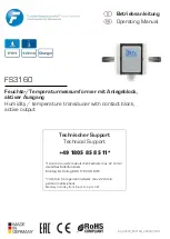 FuehlerSysteme FS3160 Operating Manual предпросмотр