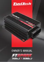 FuelTech FTSPARK 1500mJ Owner'S Manual preview