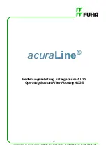 FUHR acura Line ALGS Operating Manual preview