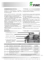 Предварительный просмотр 10 страницы FUHR AcuraLine 12BFOS Operating Manual