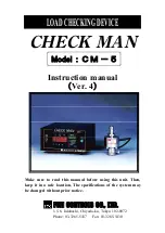 Предварительный просмотр 1 страницы FUJI CONTROLS CHECK MAN CM-5 Instruction Manual