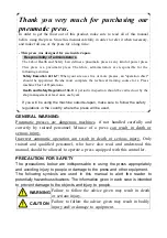 Preview for 2 page of FUJI CONTROLS FCP-100 Instruction Manual