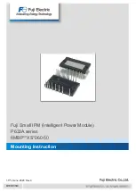 Предварительный просмотр 1 страницы Fuji Electric 6MBP XS 060-50 Series Mounting Instruction