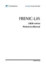 Предварительный просмотр 1 страницы Fuji Electric Frenic lift Reference Manual