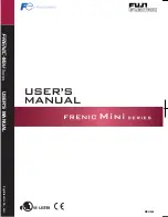 Fuji Electric frenic mini series User Manual предпросмотр