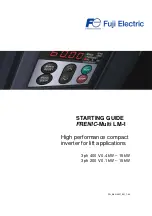 Fuji Electric FRENIC-Multi FRN0.1E1S-2LM1 Starting Manual preview