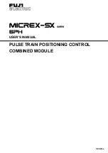 Preview for 1 page of Fuji Electric micrex-sx NP1F-MP1 User Manual