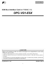 Preview for 9 page of Fuji Electric OPC-VG1-ESX Instruction Manual