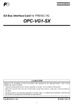 Предварительный просмотр 9 страницы Fuji Electric OPC-VG1-SX Instruction Manual