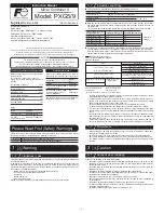Fuji Electric PXG5 Instruction Manual preview