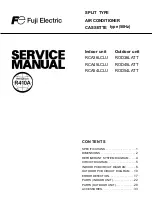 Preview for 1 page of Fuji Electric RCA36LCLU Service Manual