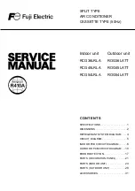 Preview for 1 page of Fuji Electric RCG36LRLA Service Manual