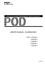 Fuji Electric UG220H Series User Manual preview