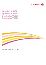 Предварительный просмотр 1 страницы Fuji Xerox ApeosPort-V 4070 Administrator'S Manual