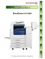 Fuji Xerox Docu Centre -IV C2260 Quick User Manual preview