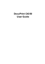 Fuji Xerox DocuPrint C4350 User Manual preview